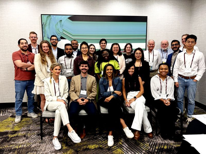 Muhammad, far left, with 2026 AMS Doctoral Consortium participants