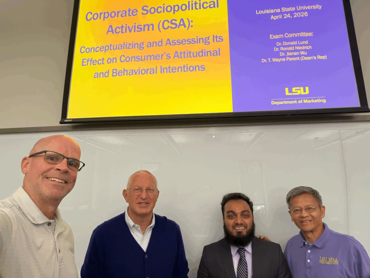 Corporate Sociopolitical Activism dissertation proposal slide