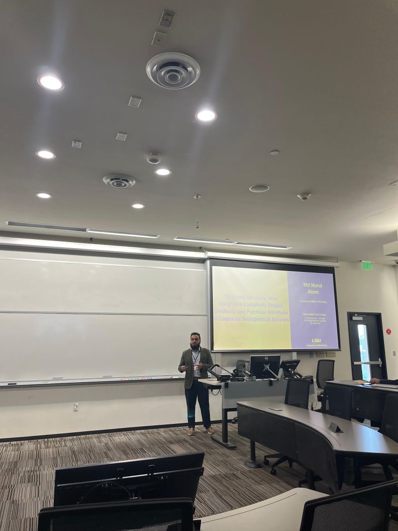 Muhammad presenting Nuanced Advocacy