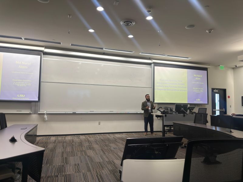 Muhammad presenting Nuanced Advocacy at the 2026 Southeast Marketing Symposium